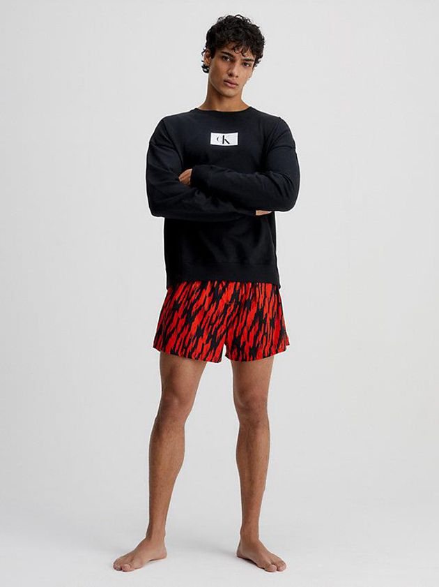 Black Calvin Klein Lounge - Ck96 Men Sweatshirt | BWAJ-58271