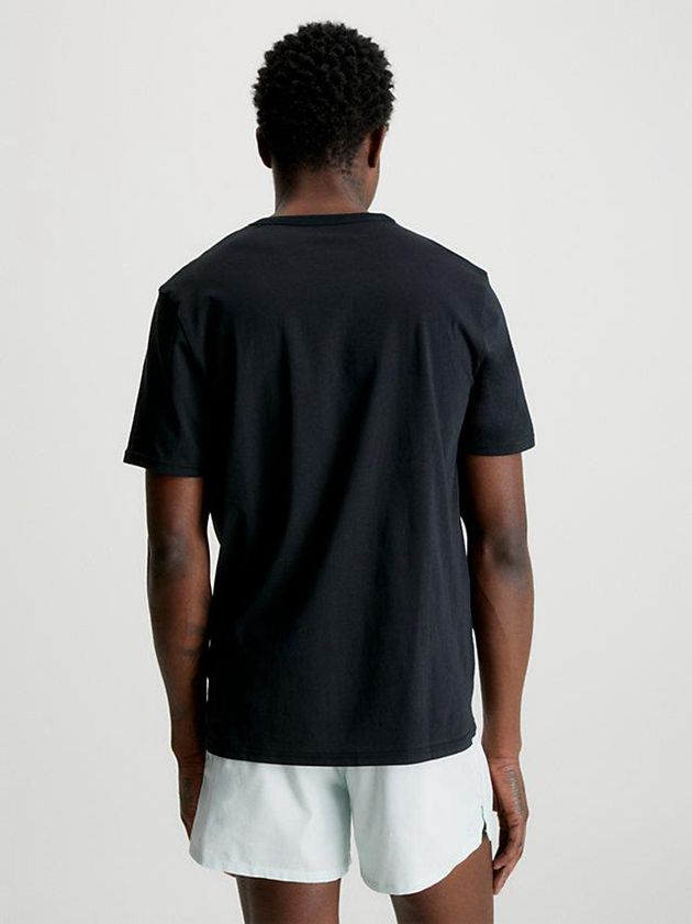 Black Calvin Klein Lounge - Intense Power Men T-Shirt | EJVS-36789