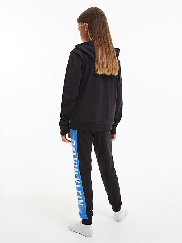 Black Calvin Klein Lounge - Intense Power Boys's Hoodie | VSXB-63580