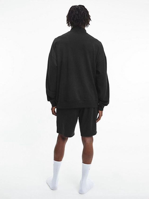 Black Calvin Klein Lounge - Modern Cotton Men Sweatshirt | VGCL-94152