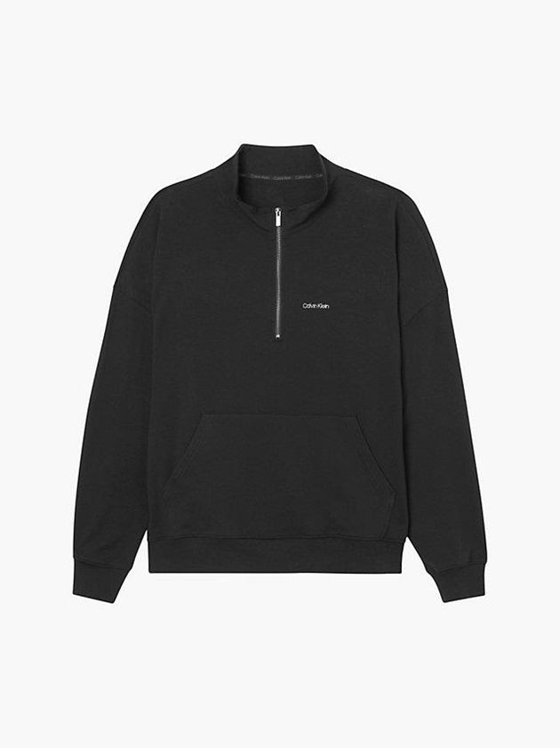 Black Calvin Klein Lounge - Modern Cotton Men Sweatshirt | VGCL-94152