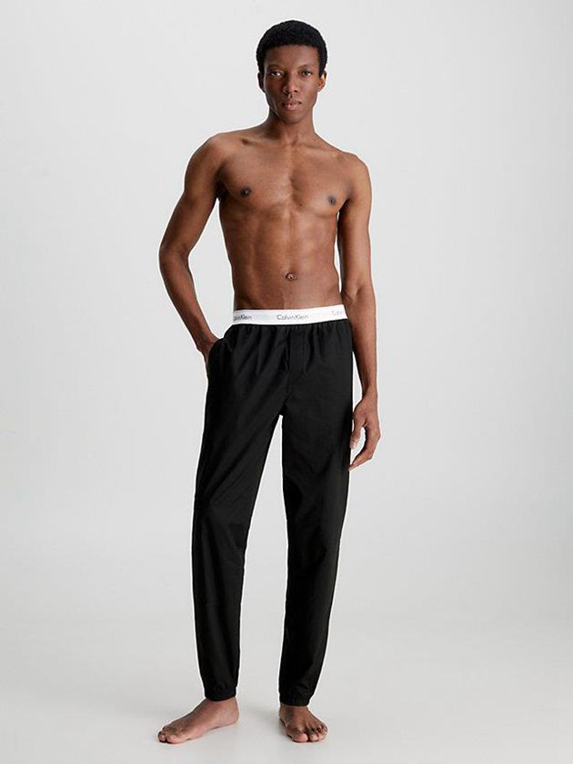 Black Calvin Klein Lounge - Modern Cotton Men Joggers | GJYN-75098