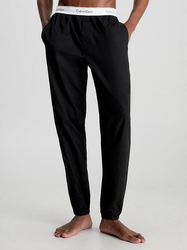 Black Calvin Klein Lounge - Modern Cotton Men Joggers | GJYN-75098