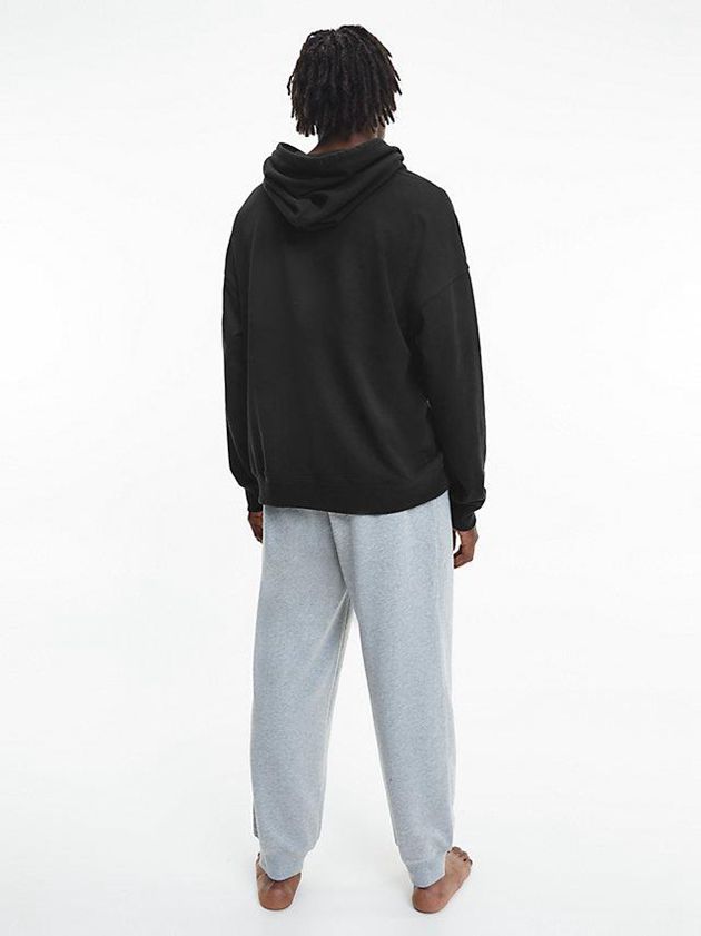Black Calvin Klein Lounge - Modern Cotton Men Hoodie | GZTB-93720