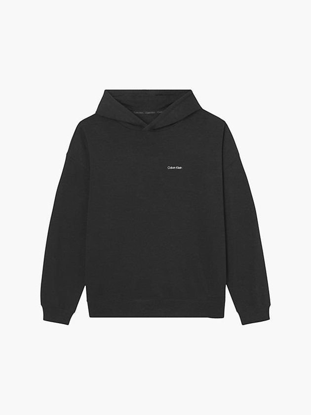 Black Calvin Klein Lounge - Modern Cotton Men Hoodie | GZTB-93720