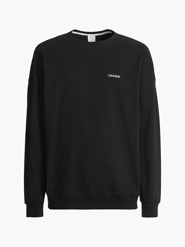 Black Calvin Klein Lounge - Modern Cotton Men Sweatshirt | LDPK-64219