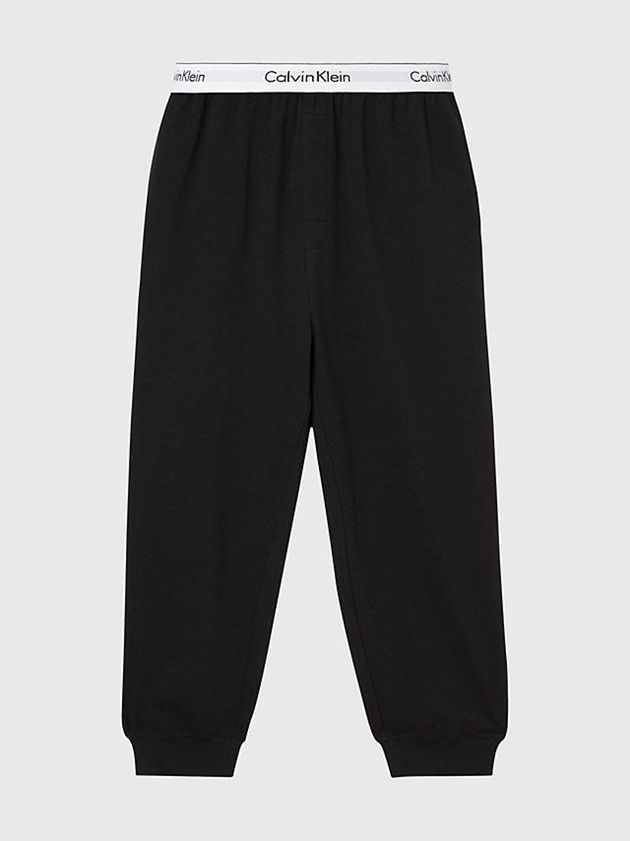 Black Calvin Klein Lounge - Modern Cotton Men Joggers | ZALS-01349