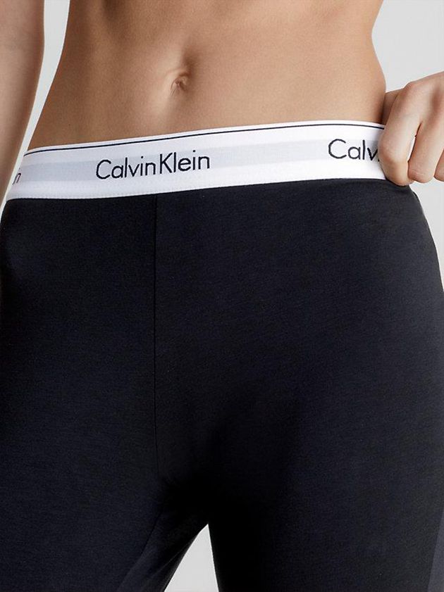Black Calvin Klein Lounge - Modern Cotton Women Leggings | IPLT-09542