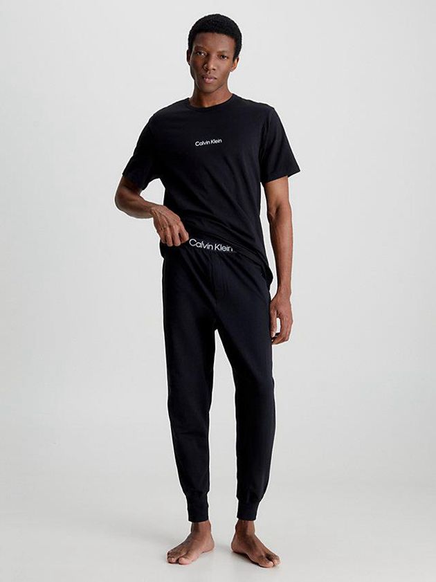Black Calvin Klein Lounge - Modern Structure Men Joggers | TONQ-10594