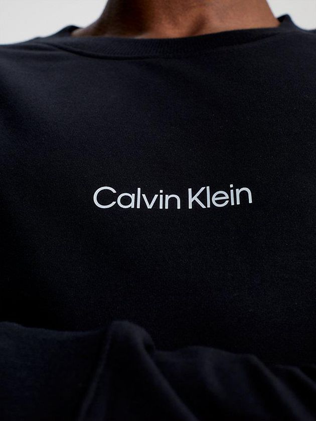 Black Calvin Klein Lounge - Modern Structure Men Sweatshirt | FBLC-92450