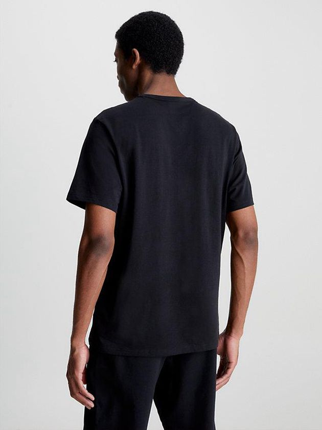 Black Calvin Klein Lounge - Modern Structure Men T-Shirt | HOZU-93160
