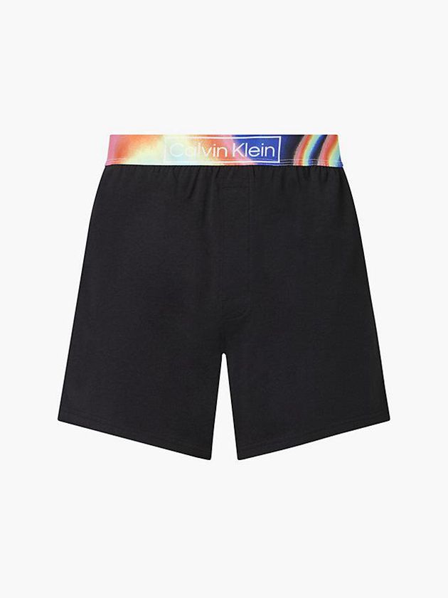 Black Calvin Klein Lounge - Pride Men Shorts | XAVH-78396