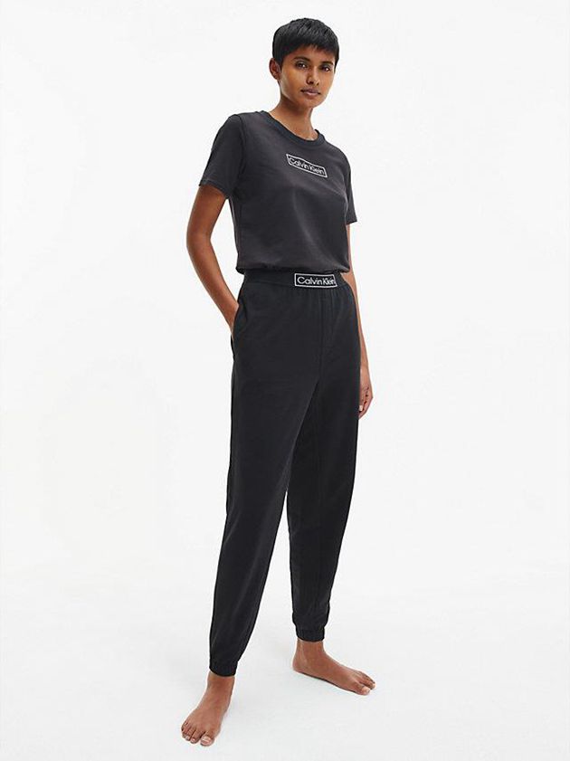 Black Calvin Klein Lounge - Reimagined Heritage Women Joggers | ADGR-23694