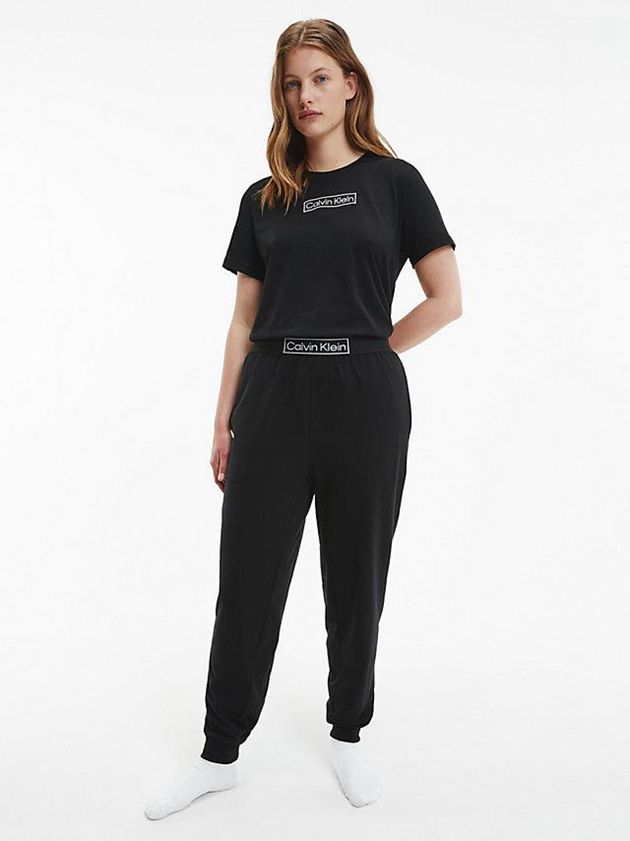 Black Calvin Klein Lounge - Reimagined Heritage Women Joggers | ADGR-23694