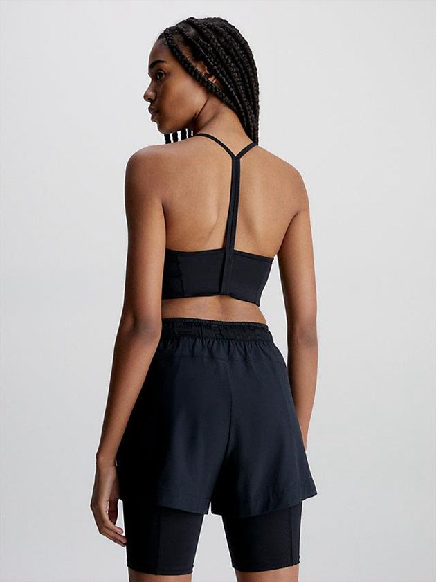 Black Calvin Klein Low Impact Sports Women Bra | WPSX-32074