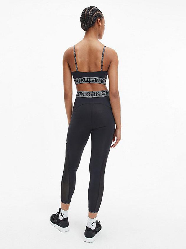 Black Calvin Klein Low Impact Sports Women Bra | ZYFO-06351