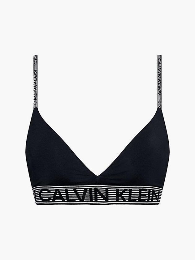 Black Calvin Klein Low Impact Sports Women Bra | ZYFO-06351