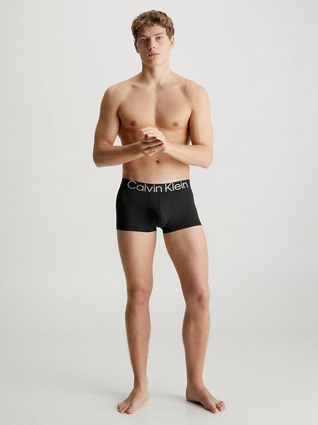 Black Calvin Klein Low Rise - Effect Men Briefs | HTUK-74185