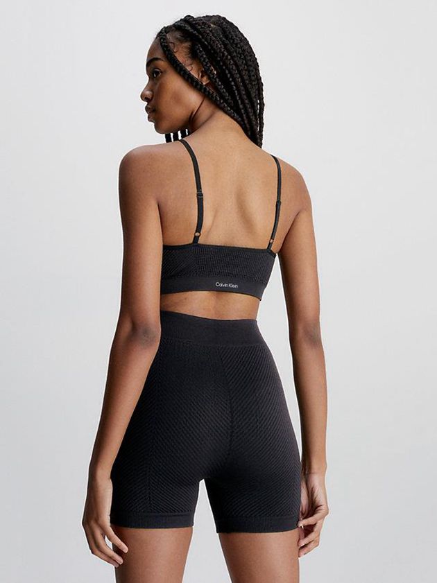 Black Calvin Klein Medium Impact Sports Women Bra | PCTZ-49732