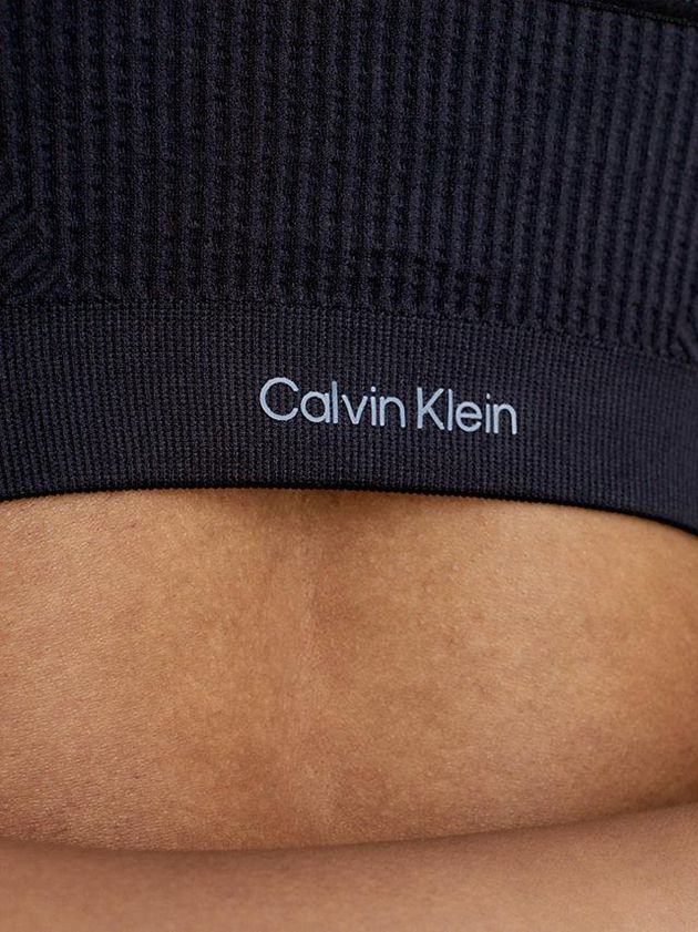 Black Calvin Klein Medium Impact Sports Women Bra | PCTZ-49732