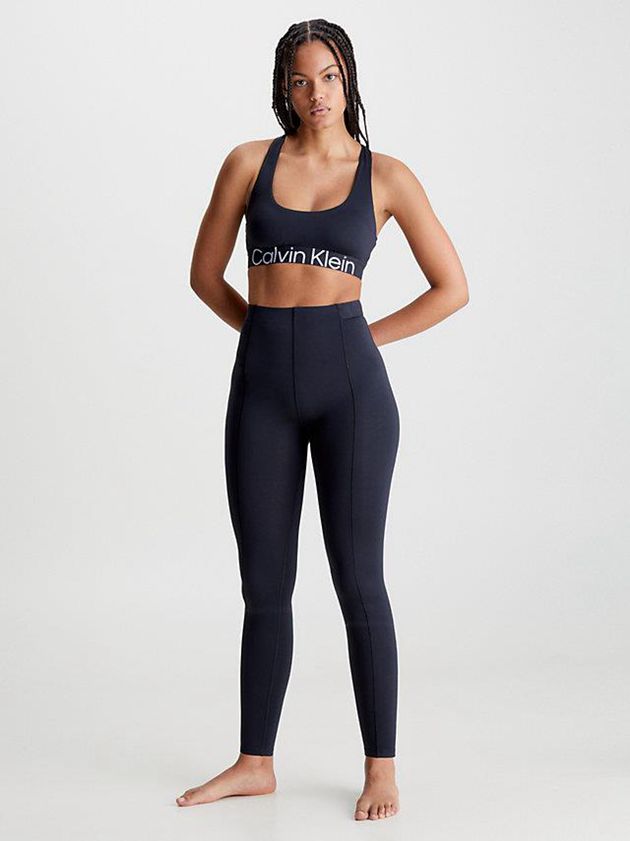 Black Calvin Klein Medium Impact Sports Women Bra | VHXU-90634
