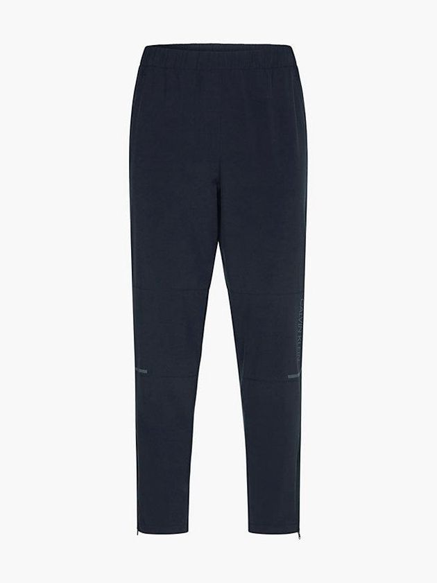 Black Calvin Klein Mesh Panel Men Joggers | BGRD-42793