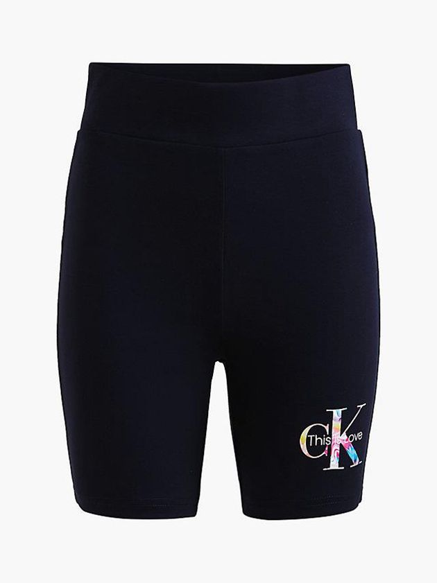 Black Calvin Klein Milano Jersey Cycling - Pride Women Shorts | DFYT-57304