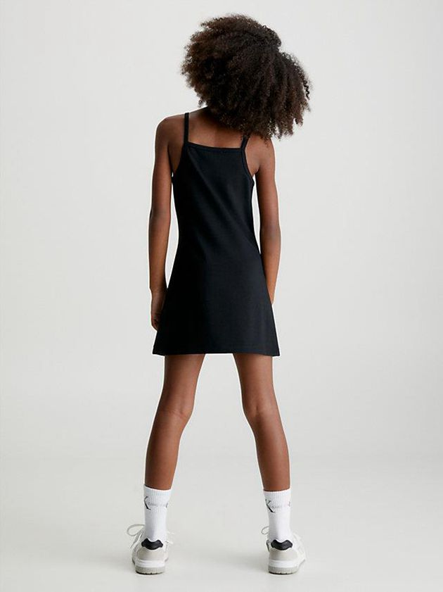 Black Calvin Klein Milano Slip Girls's Dress | ZJOQ-49628