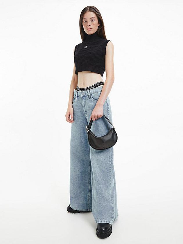 Black Calvin Klein Mini Hobo Women Bags | TSUJ-46185