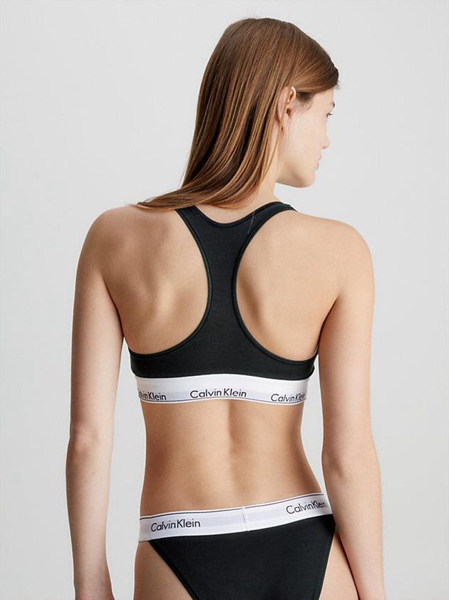 Black Calvin Klein Modern Cotton Women Bra | MNUY-65284