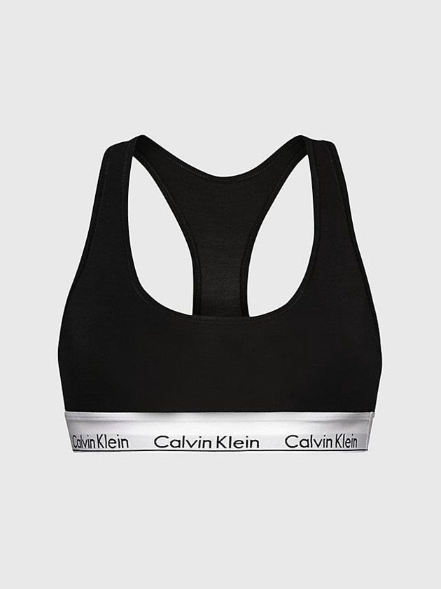 Black Calvin Klein Modern Cotton Women Bra | MNUY-65284