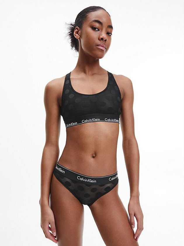 Black Calvin Klein Modern Cotton Women Bra | CUSR-60753