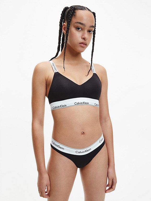 Black Calvin Klein Modern Cotton Women Bra | LYBK-69834