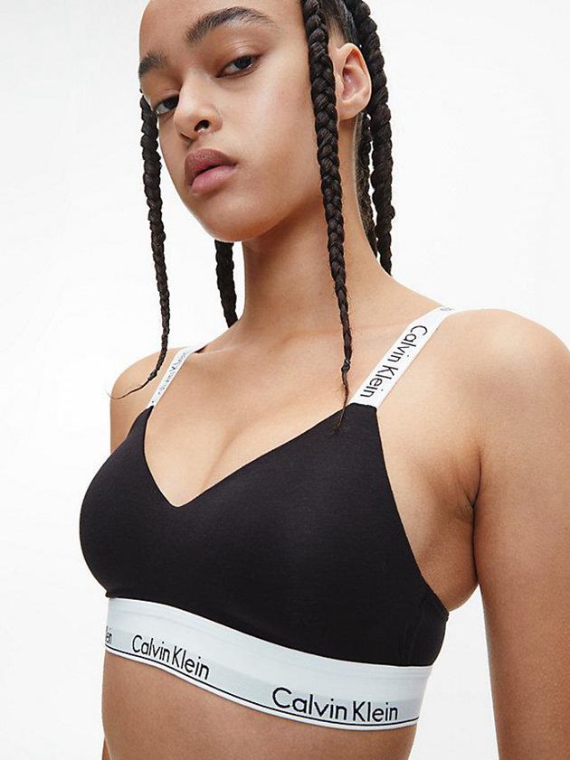 Black Calvin Klein Modern Cotton Women Bra | LYBK-69834