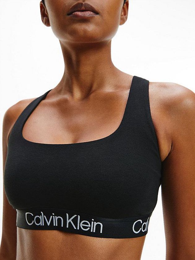 Black Calvin Klein Modern Structure Women Bra | LOYD-72948