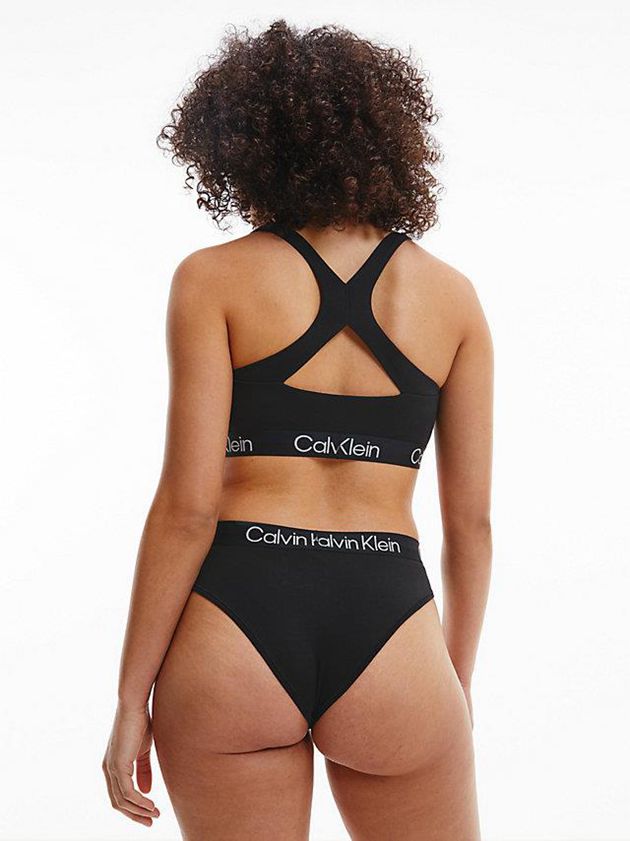 Black Calvin Klein Modern Structure Women Bra | LOYD-72948