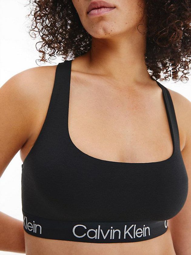 Black Calvin Klein Modern Structure Women Bra | LOYD-72948