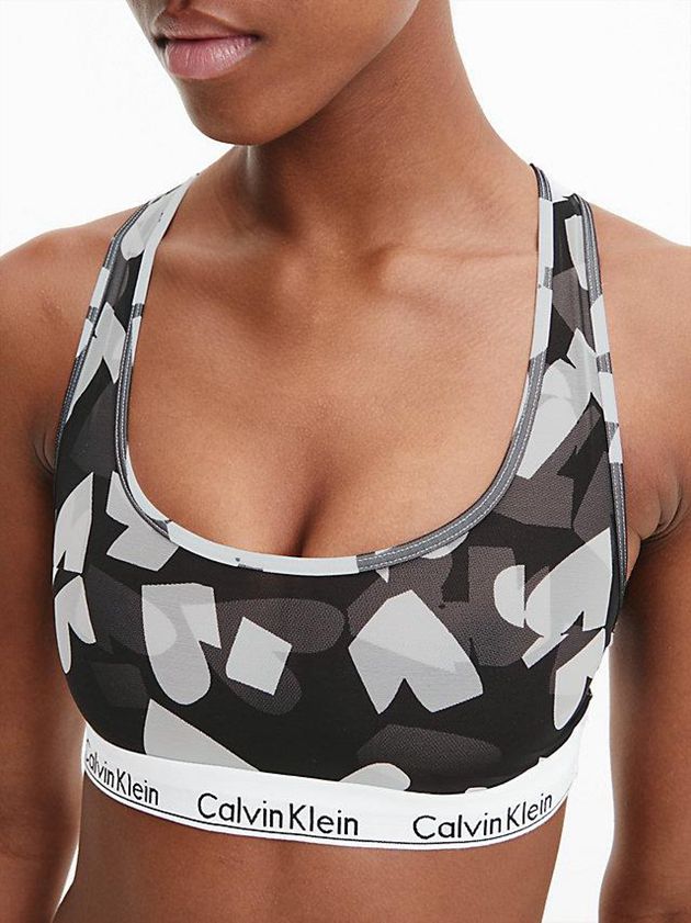 Black Calvin Klein Modern V-Day Women Bra | PTVD-62951