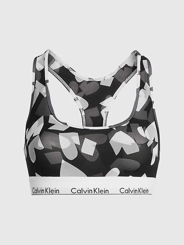 Black Calvin Klein Modern V-Day Women Bra | PTVD-62951