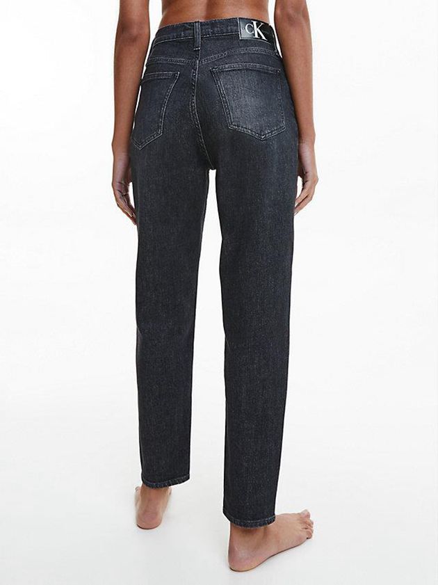 Black Calvin Klein Mom Women Jeans | NASF-41029