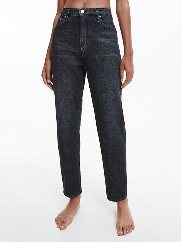Black Calvin Klein Mom Women Jeans | NASF-41029