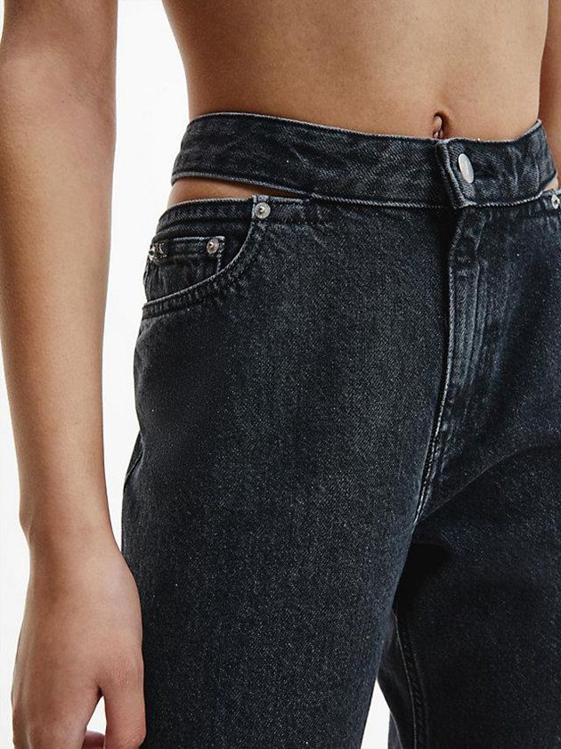 Black Calvin Klein Mom Women Jeans | XPQN-87395