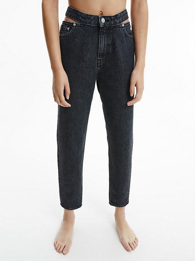 Black Calvin Klein Mom Women Jeans | XPQN-87395
