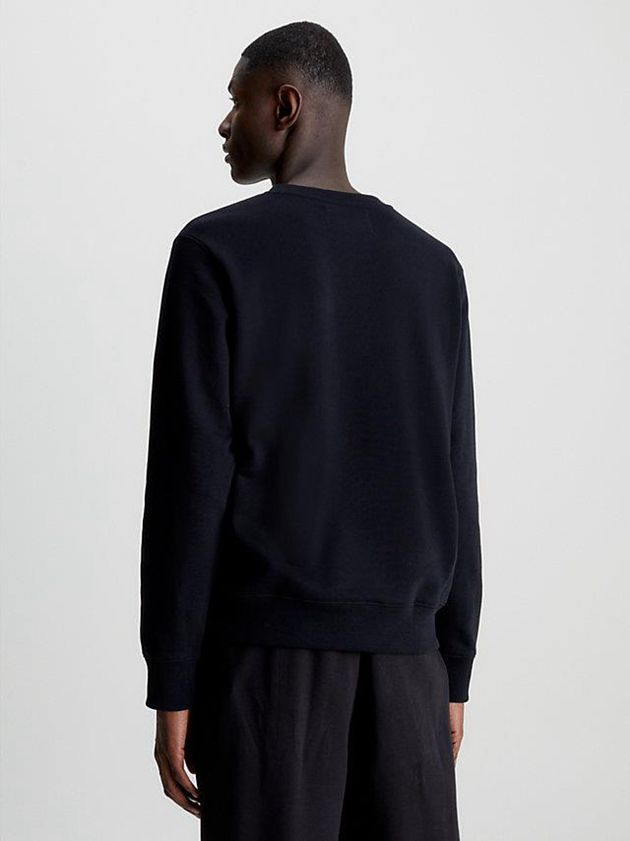 Black Calvin Klein Monogram Men Sweatshirt | ZCJP-51378