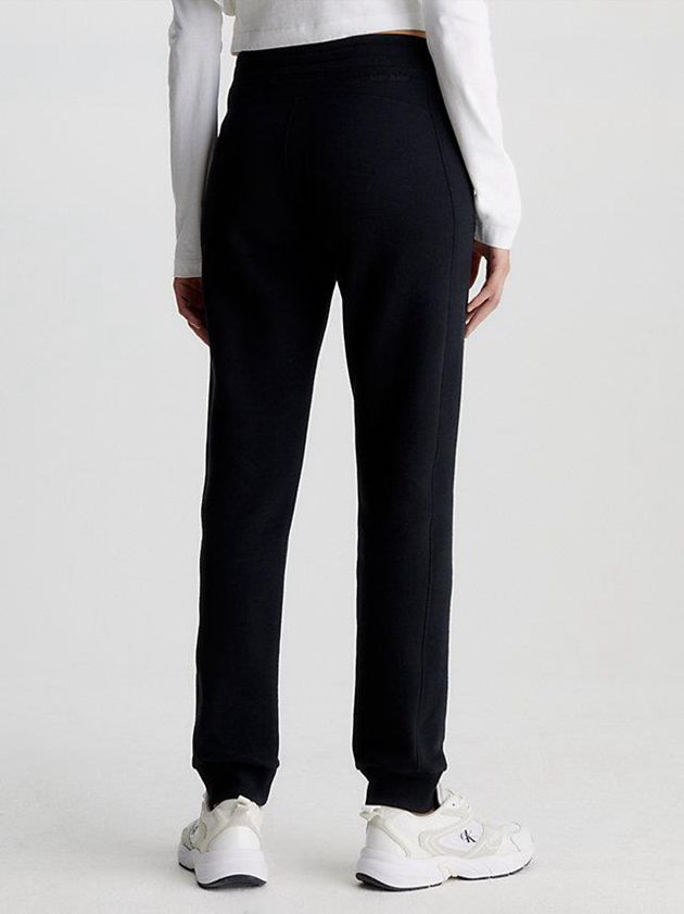 Black Calvin Klein Monogram Women Joggers | XVKD-09485