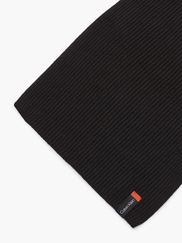 Black Calvin Klein Organic Blend Scarf And Gift Set Men Beanie | DRBQ-28603