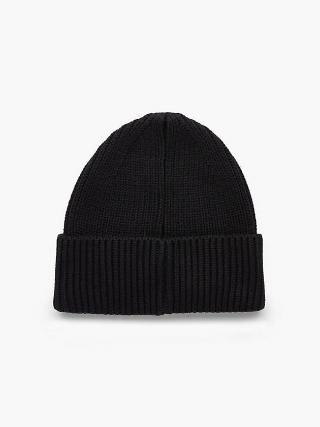 Black Calvin Klein Organic Cotton Blend Women Beanie | LKGJ-18296