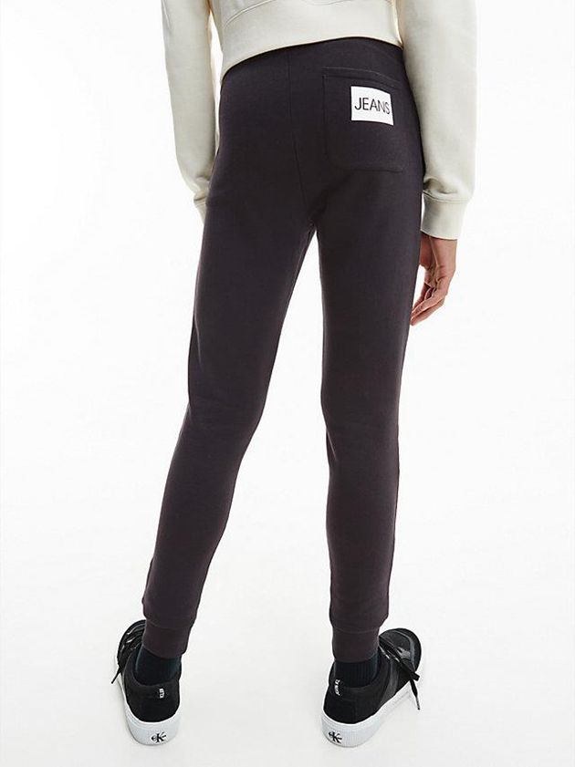 Black Calvin Klein Organic Cotton Boys's Joggers | BSNT-62179