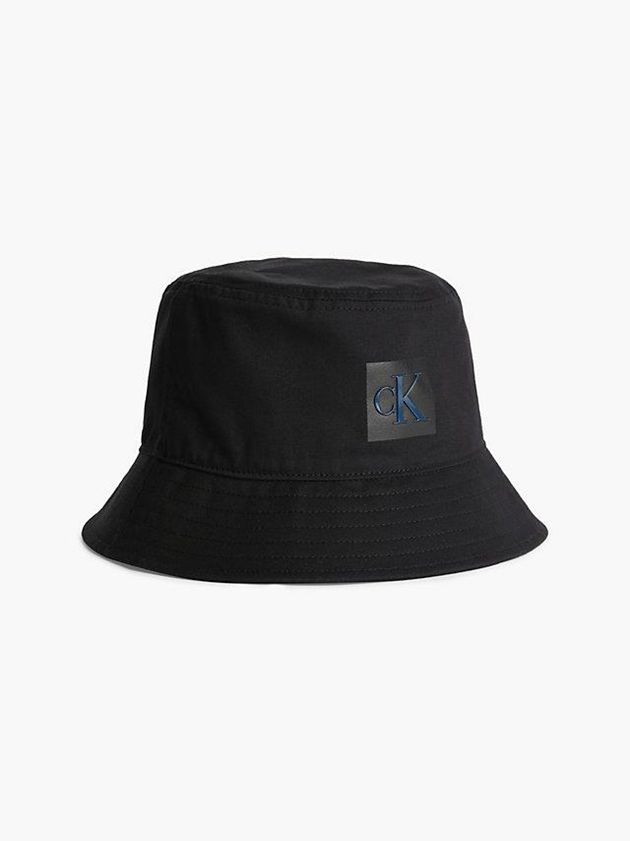 Black Calvin Klein Organic Cotton Bucket Women Cap | GUIT-48906