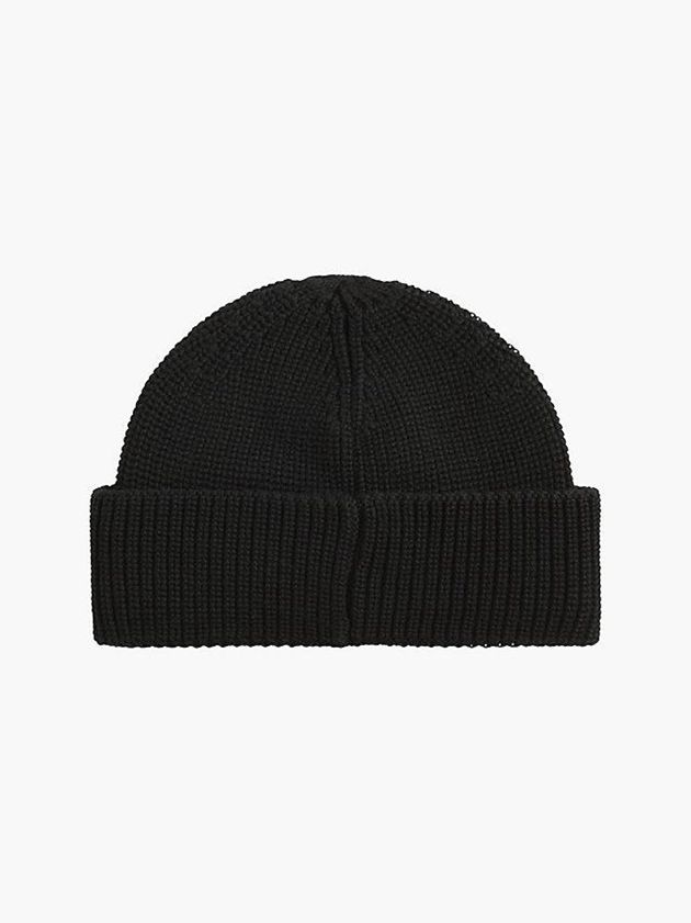 Black Calvin Klein Organic Cotton Fisherman Men Beanie | QPGX-83192